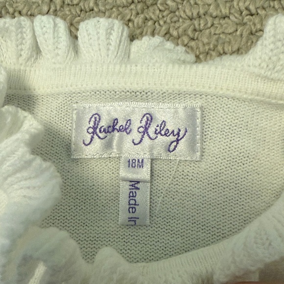 Rachel Riley Ivory Frill Cardigan size 18 months - Picture 2 of 5